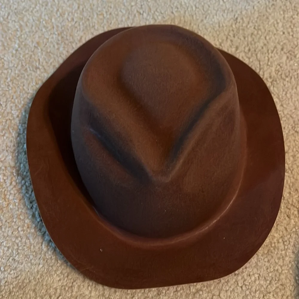 Felt and plastic cowboy hats